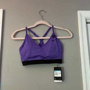 Purple Nike sports bra